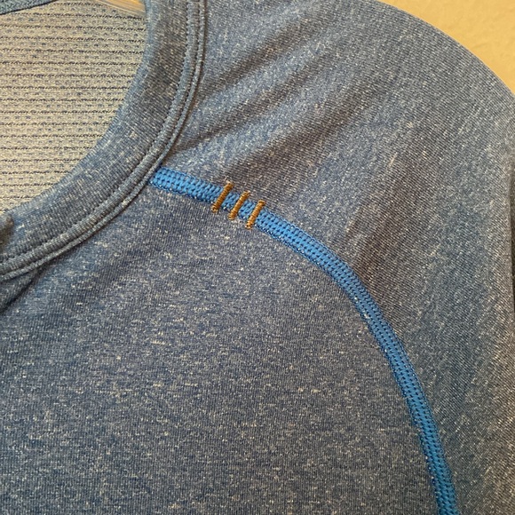 Lululemon Blue Metal Tech Vent Long Sleeve Henley - Picture 5 of 5